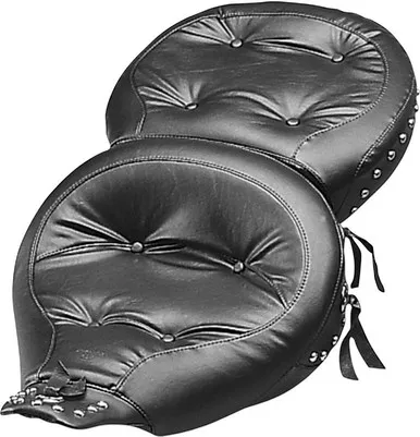 Mustang Wide Studded Touring Seat FLT '91-'96 - 75555