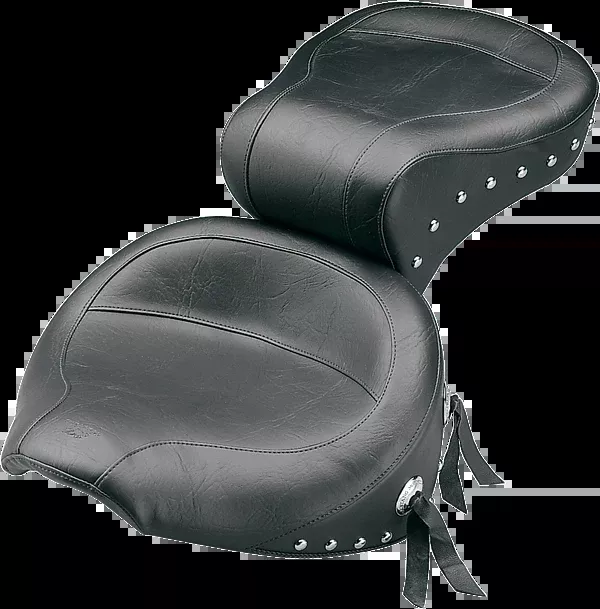 Mustang Wide Studded Touring Seat – Softail ’84-’99