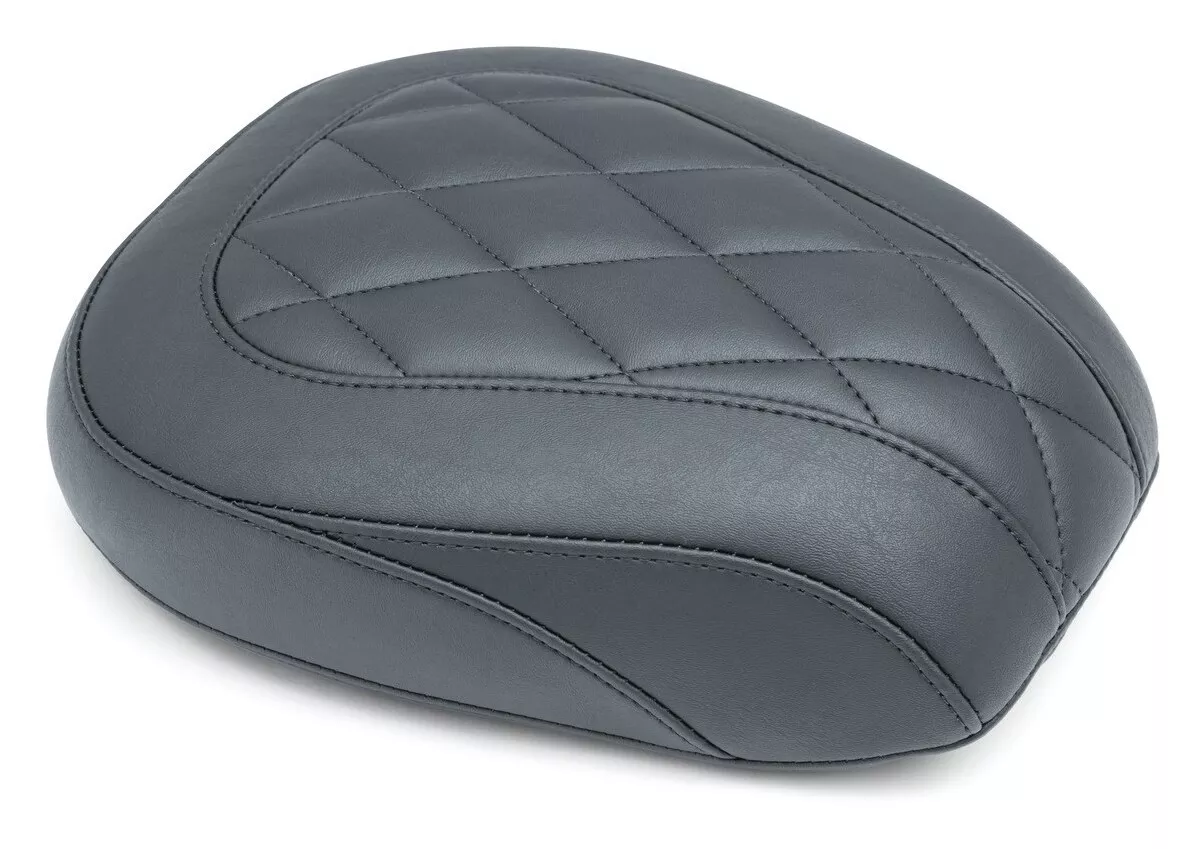 Mustang Wide Tripper Diamond Passenger Seat For Harley Slim / Blackline 2011-2017