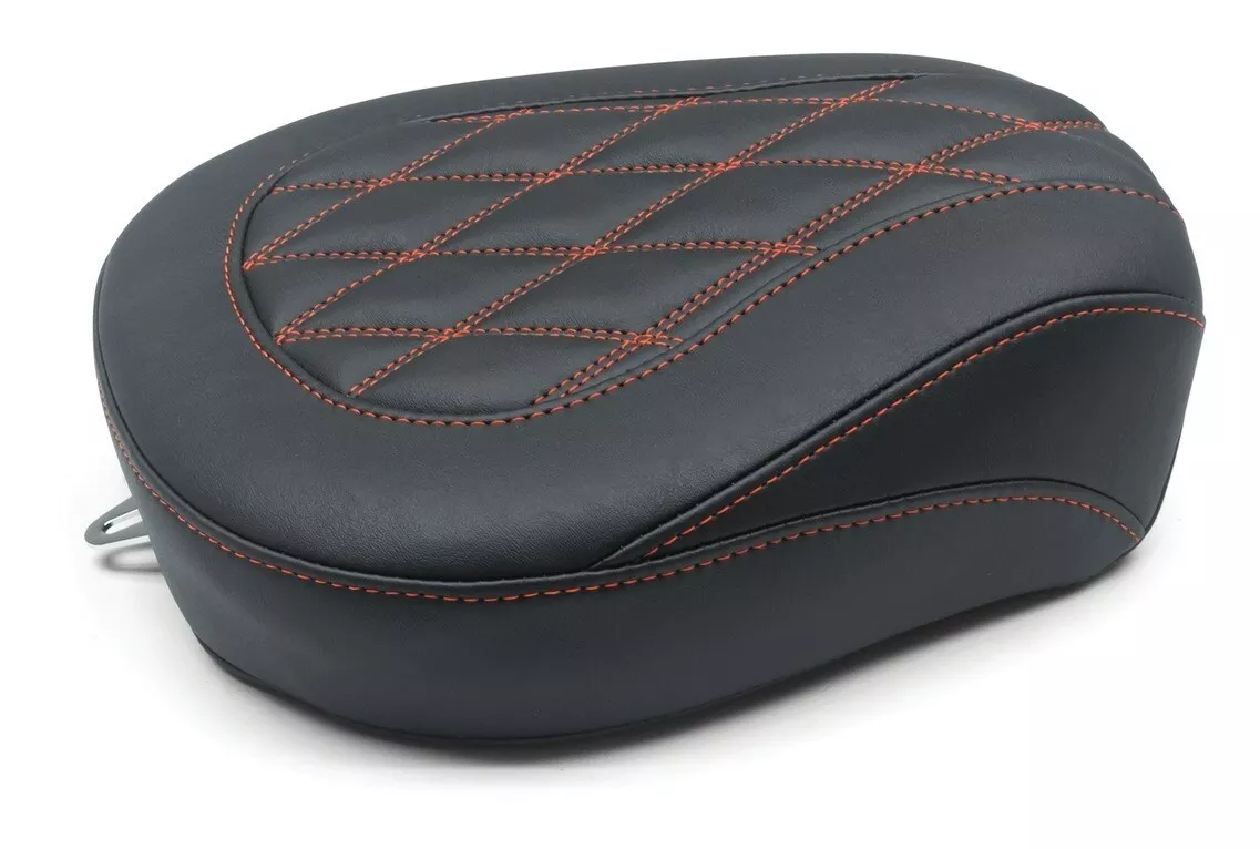 Mustang Wide Tripper Diamond Passenger Seat For Harley Touring 1997-2025