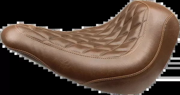 Mustang Wide Tripper™ Solo Seat – Without Backrest – Diamond – Brown – FXLR/FLSB ’18-’25