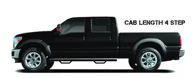 N-Fab D1584CC-TX Nerf Step Bar Cab Length