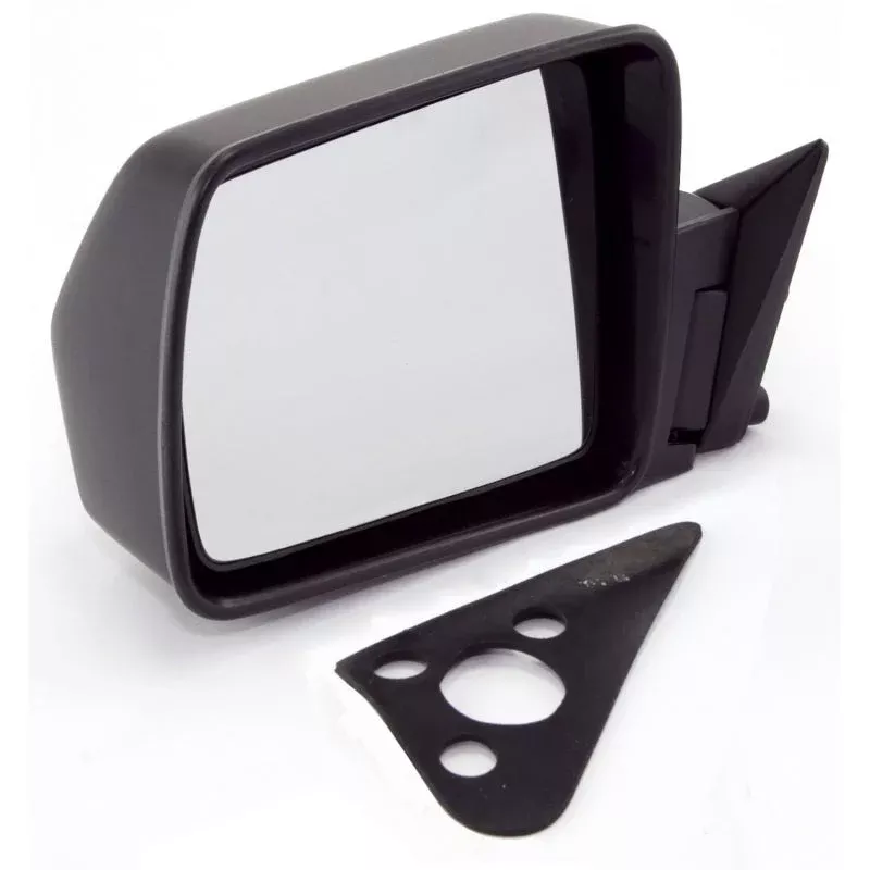 Omix Black Manual Left Side Mirror fits 1984-1996 Jeep Cherokee (XJ)