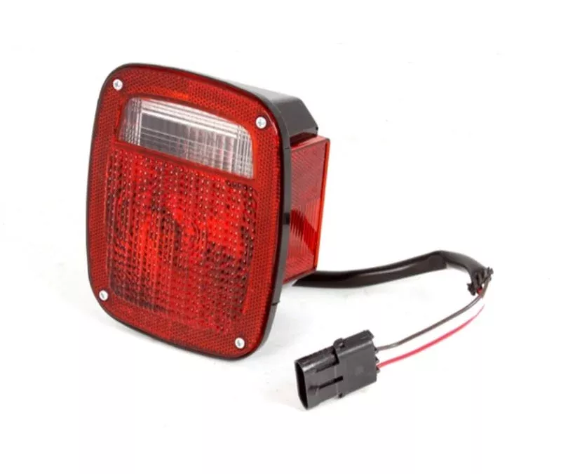 Omix Tail Light Black Housing RH 12403.12 fits 1987-1990 Jeep Wrangler