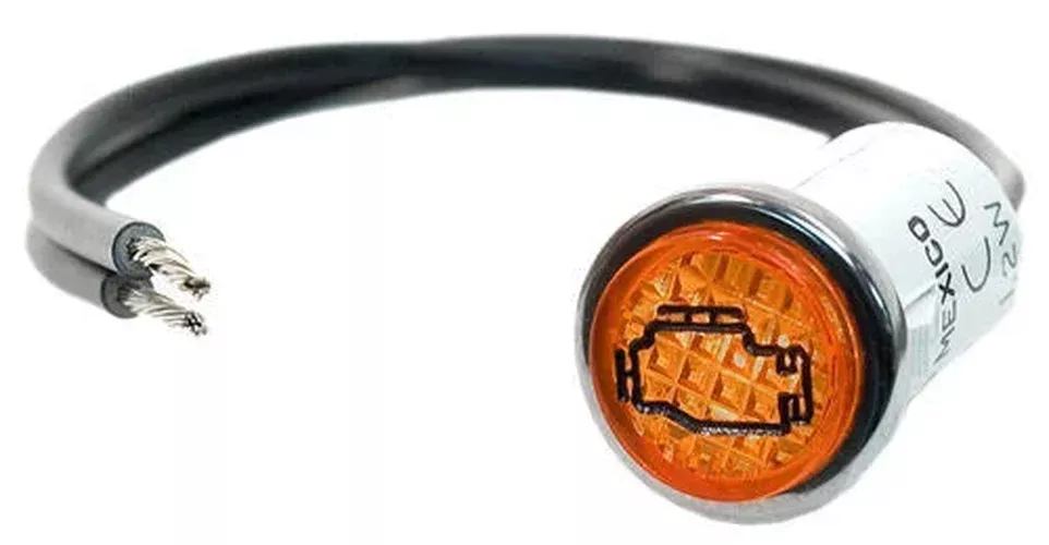 Painless Wiring 1/2 in Amber Check Engine Light 80207