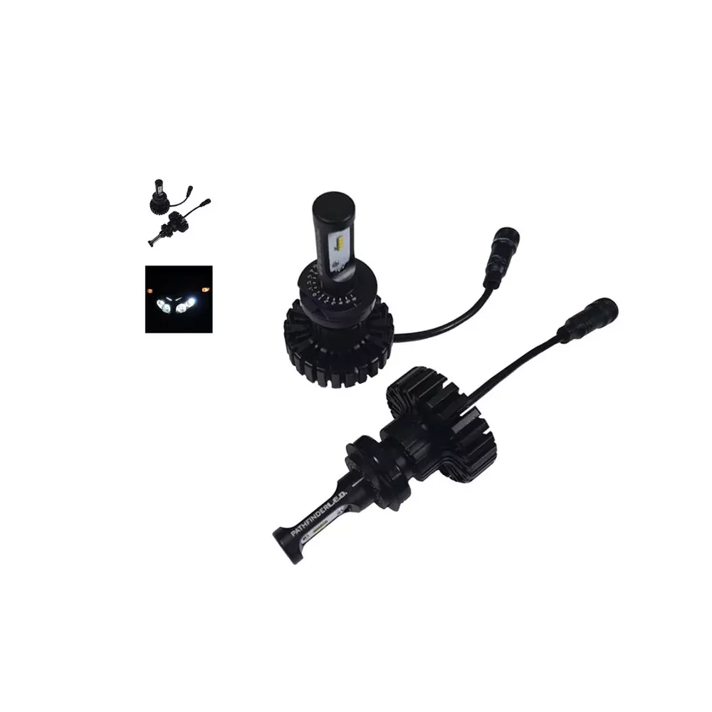 Pathfinder LED Headlight Kit Bright White - G18H7P Honda Motorcycles 2001-2017