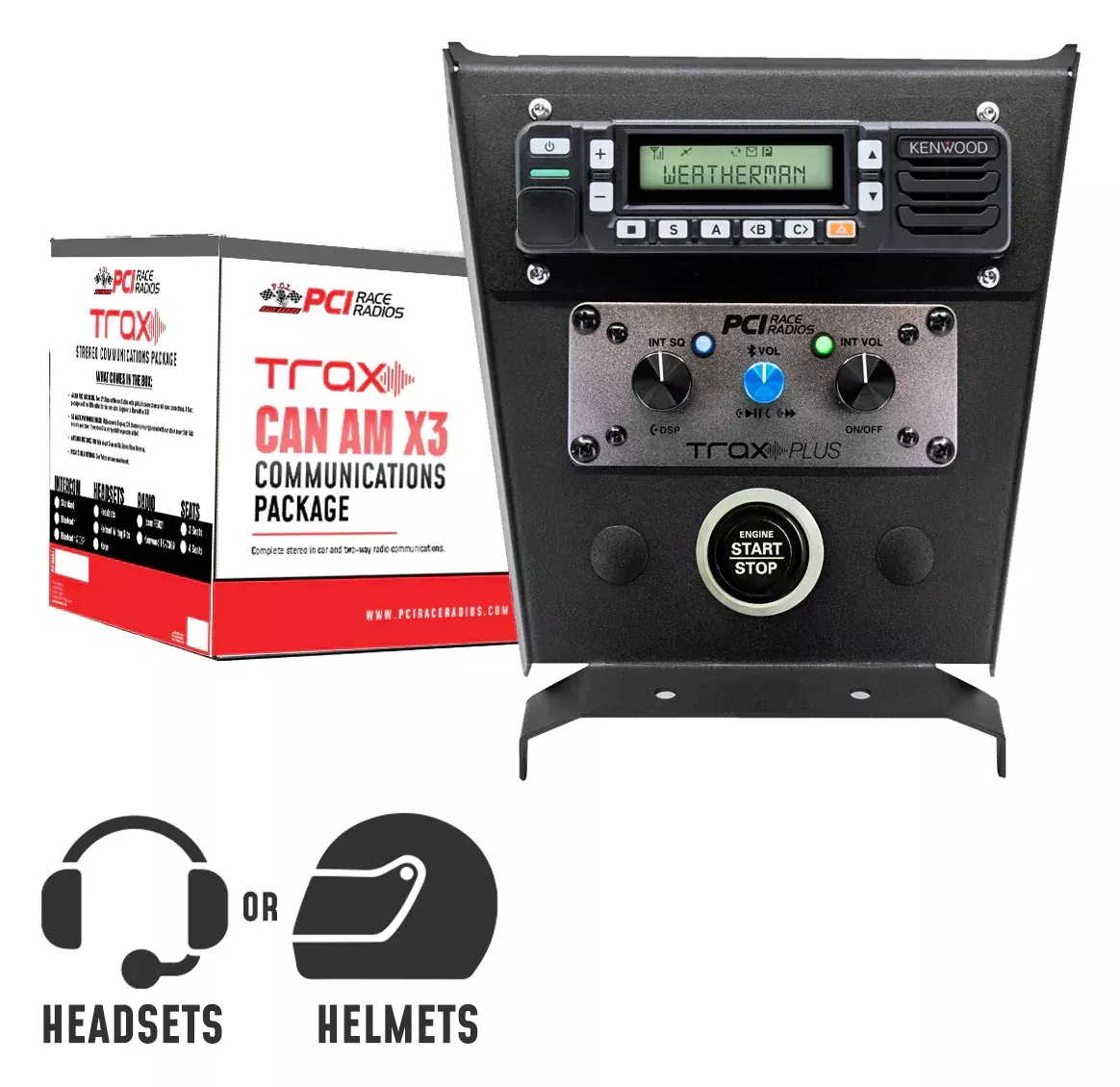 PCI Radios Trax Stereo Communications Kit Can-Am X3 2017-2026