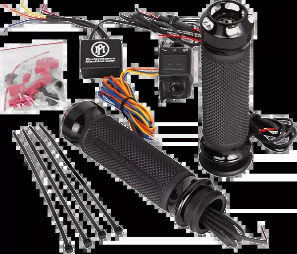 Performance Machine (PM) Apex Heated Grips - TBW - Contrast Cut