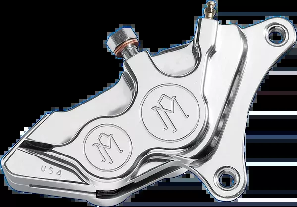 Performance Machine (PM) Caliper – Front Left – Chrome – 00-17 Harley-Davidson