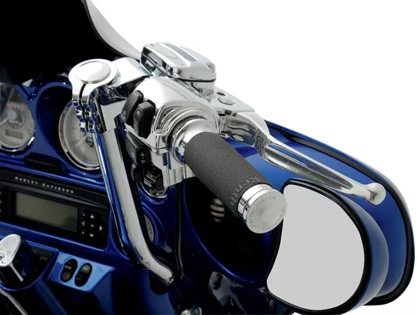 Performance Machine (PM) Contour Renthal Wrapped Grips - Chrome