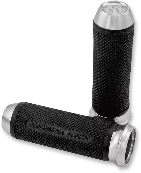 Performance Machine (PM) Elite Custom Grips - TBW - Chrome