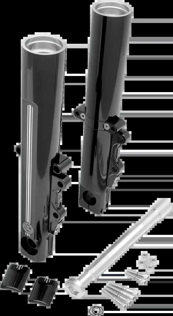 Performance Machine (PM) Fork Leg Kit – Black – Lower – Dual Disc – Contrast Cut – ’08-’13