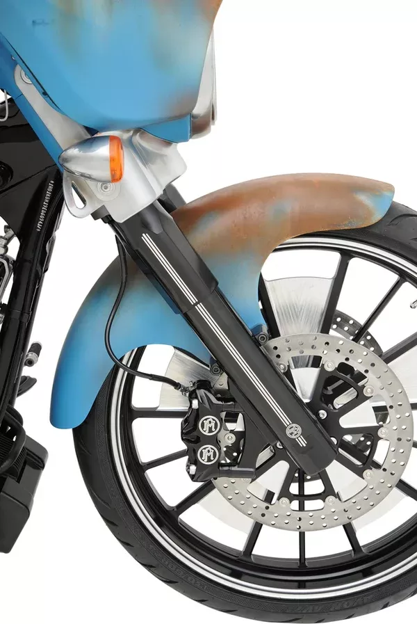 Performance Machine (PM) Fork Leg Kit – Black – Lower – Dual Disc – Contrast Cut – ’14-’20 FL