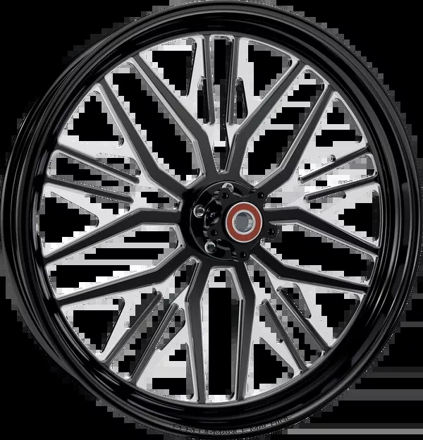 Performance Machine (PM) Wheel – Nivis – Front – Dual Disc/Without ABS – Black/Contrast Cut Platinum – 21×3.5