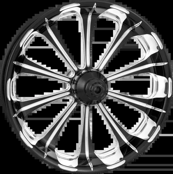 Performance Machine (PM) Wheel - Revolution - Front - Dual Disc/With ABS - Platinum Cut™ - 21x3.5 - '08+ FLD