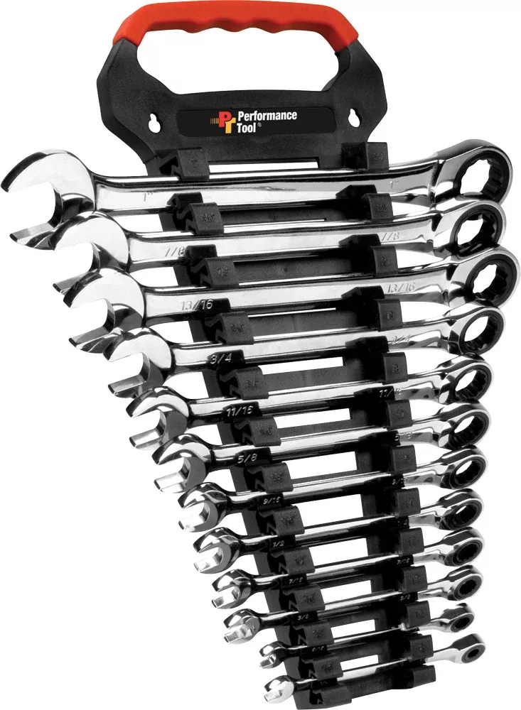 Performance Tool 12 PC SAE Ratchet Wrench SET – W30641