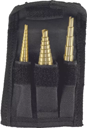 Performance Tool 3 Pc Step Drill Set - W9003