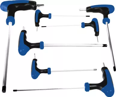 Performance Tool 7 Pc Met T-Handle Set Hex - W1712