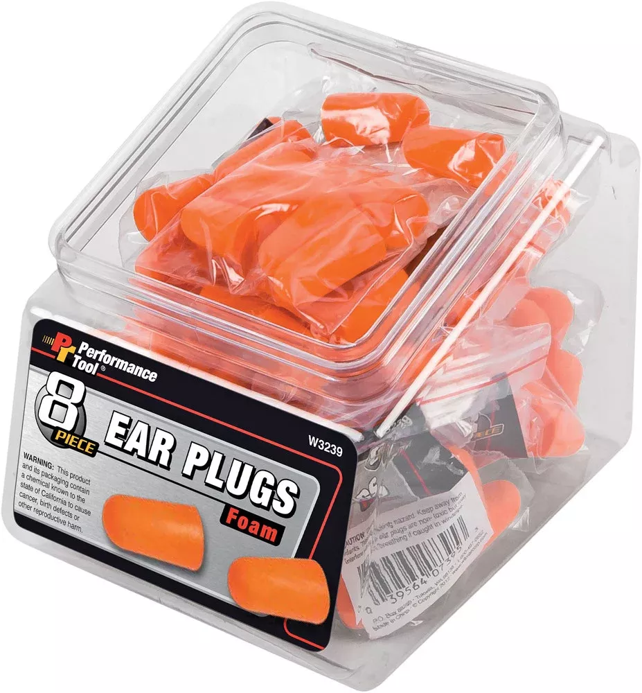 Performance Tool 8 Pack EAR Plug/12 PK With Fishbowl Counter Display – W3239