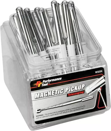 Performance Tool Pocket Magnet Retriever/12 Pk W/Fishbowl Counter Display - W3234