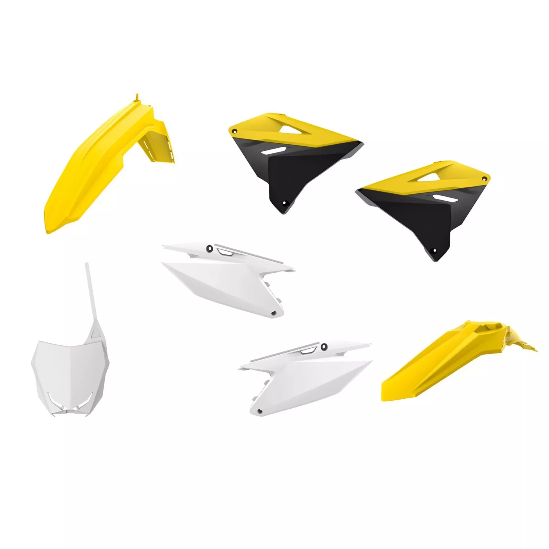 PLASTIC KIT/5 01-11 RM125/250, POLISPORT RESTYLE, SEAT COVER, RETRO GRAPHICS