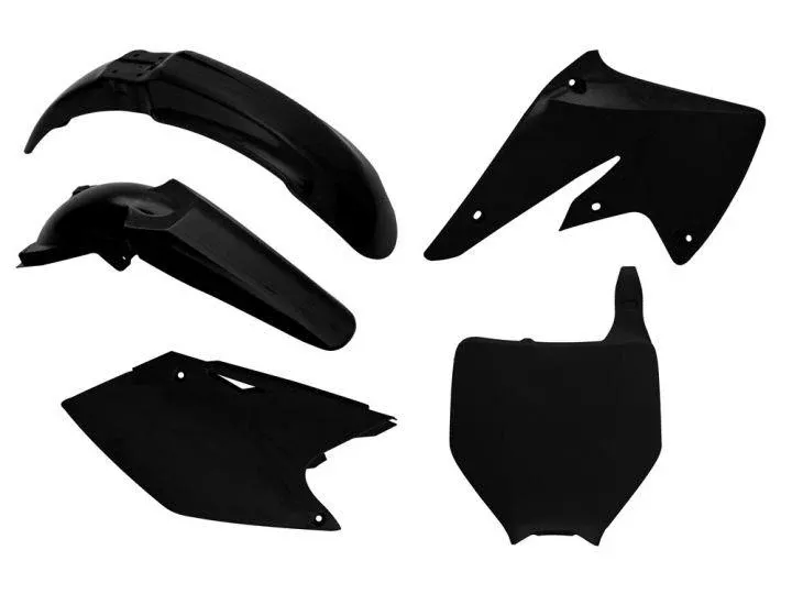 PLASTIC KIT/5 04-05 KXF250, BLACK RTECH R-KITKXF-NR0-504