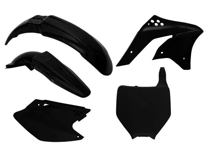 PLASTIC KIT/5 06-08 KXF250, BLACK RTECH R-KITKXF-NR0-505