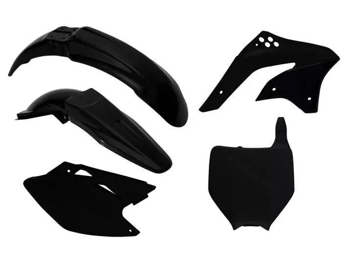 PLASTIC KIT/5 06-08 KXF450 BLK, RTECH R-KITKXF-NR0-506
