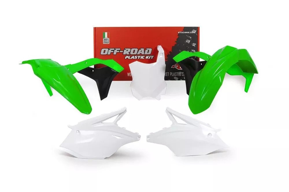PLASTIC KIT/5 17-19 KX250F, OEM 2019, RTECH R-KITKXF-OEM-529