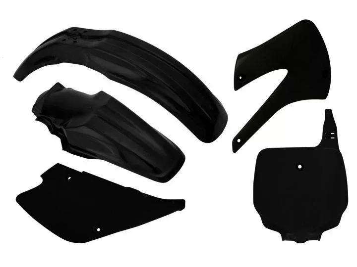 PLASTIC KIT/5 98-13 KX85 BLACK, RTECH R-KITKX0-NR0-507