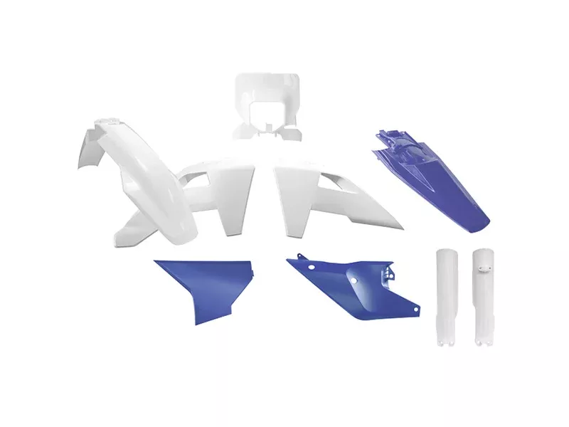 PLASTIC KIT 8PCS HUSQVARNA TE/FE 2025 HERITAGE, R-TECH R-KITHSQ-NES-844, WHITE, HUSQVARNA BLUE