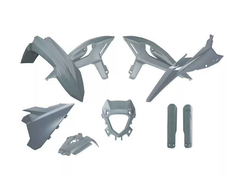 PLASTIC KIT BETA RR X-PRO RACE 2025, R-TECH R-KITBET-GR0-225 6PCS QUANTUM GREY