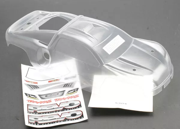 Platinum Edition Revo Body (Clear, Requires Painting) & Decal Sheet