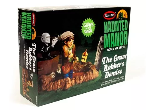 Polar Lights Haunted Manor: "The Grave Robber's Demise"1:12 Scale Model Kit