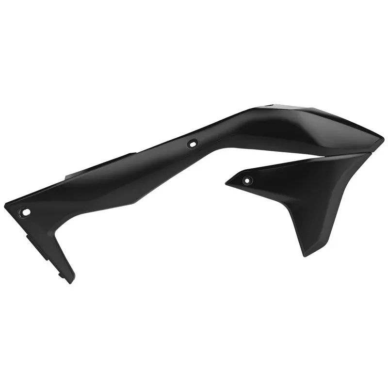 Polisport Radiator Scoops Kawasaki (Black)