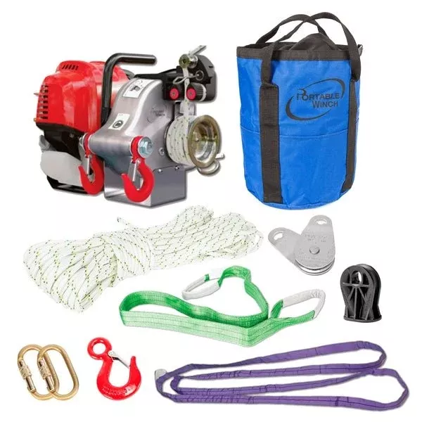 PortableWinch GX50 Gas-Powered Winch With Accessories