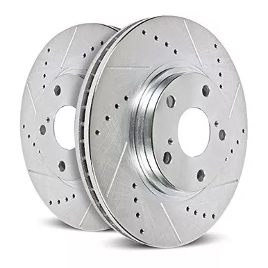 Power Stop AR85107XPR Front Evolution Drilled & Slotted Rotor Pair