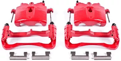 Power Stop S4730 Front High-Temp Red Calipers fits Cadillac, Chevy, GMC, Hummer