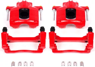 Power Stop S5044 Front High-Temp Red Calipers for Chrysler, Dodge, Jeep