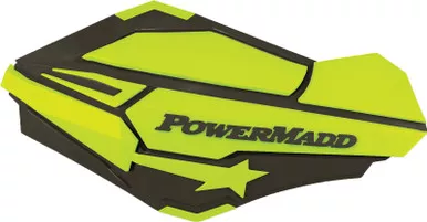 Powermadd Sentinal Handguards Charcoal/ Hi-Vis - 34425
