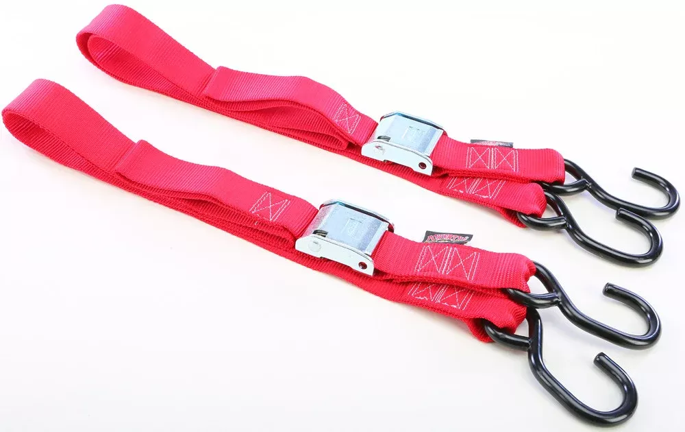 Powertye TIE-Down CAM S-Hook 1.5"X5.5' RED Pair - 28621