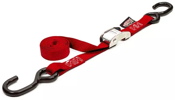 Powertye TIE-Down CAM S-Hook 1"X144" RED Each - 22121 EACH