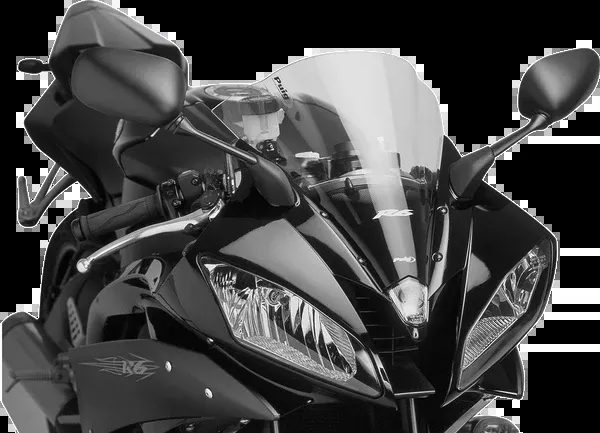 PUIG HI-Tech Parts Race Windscreen - 12-1/2" - Clear - YZF-R6