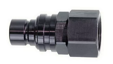 Q/R #8 Female Plug Black 32308