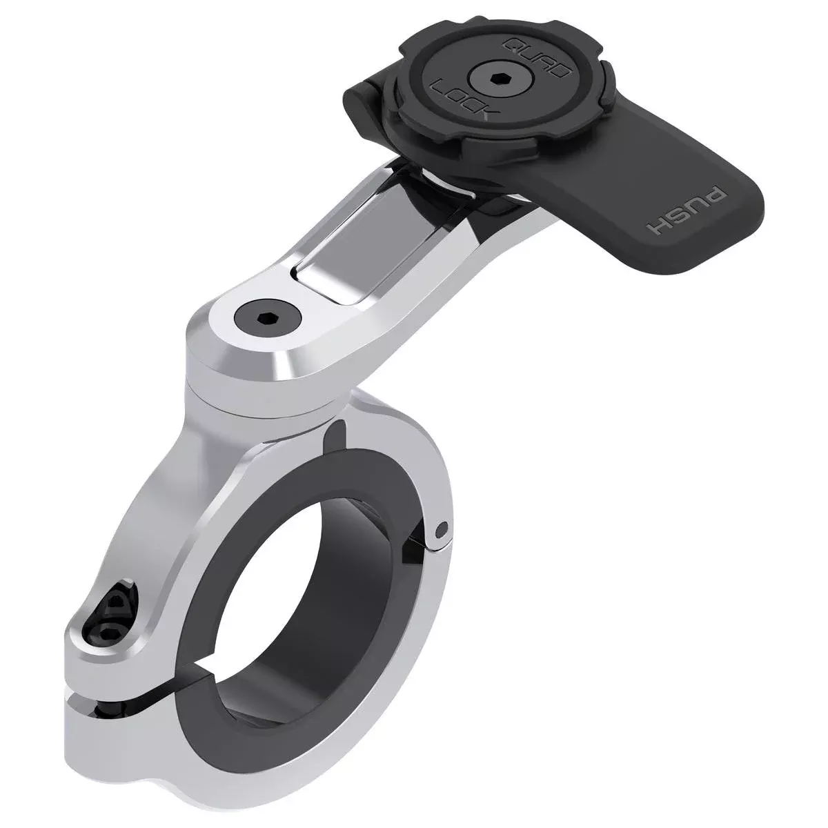 Quad Lock Motorcycle Handlebar Mount Pro Chrome - Large QLM-LHB-CHR