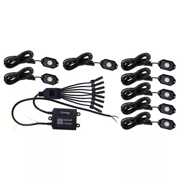 Quake LED Rock Light Kit RGB/White