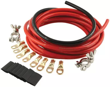 QuickCar 2-Gauge Battery Cable Kit with 15 ft Red and 2 ft Black Cables 57-010