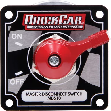 QuickCar 250 Amp 4-Post Battery Master Disconnect Switch with Flag Plate 55-008
