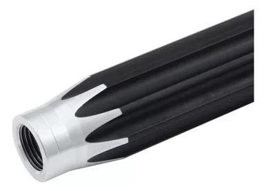 Quickcar 5/8" Aluminum Scalloped Suspension Tube 7" Black 62-070