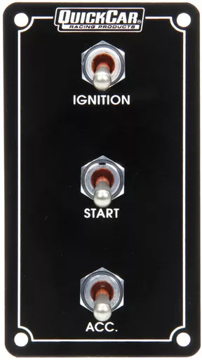 QuickCar Extreme Vertical 3-Switch Ignition Panel 2-1/2 x 4-5/8 50-7931